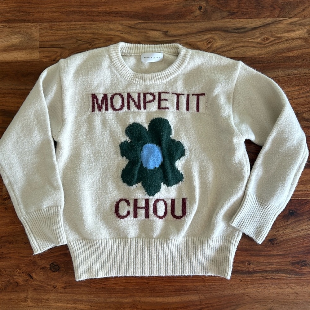 Cute sweater in almond color